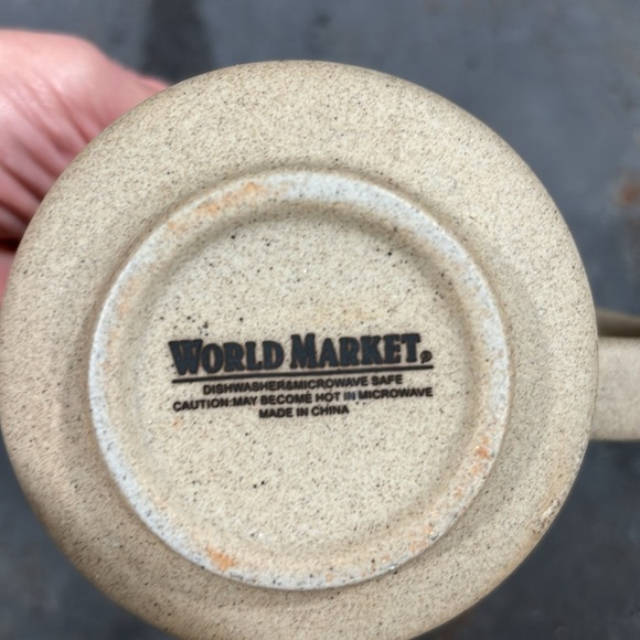 World Market sand textured mug - Picture 3 of 6